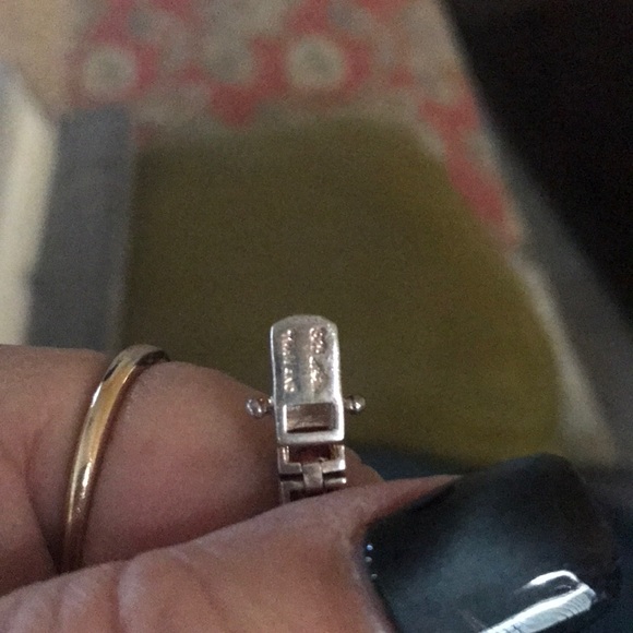 Vintage sterling silver genuine gemstone bracelet - Picture 4 of 4